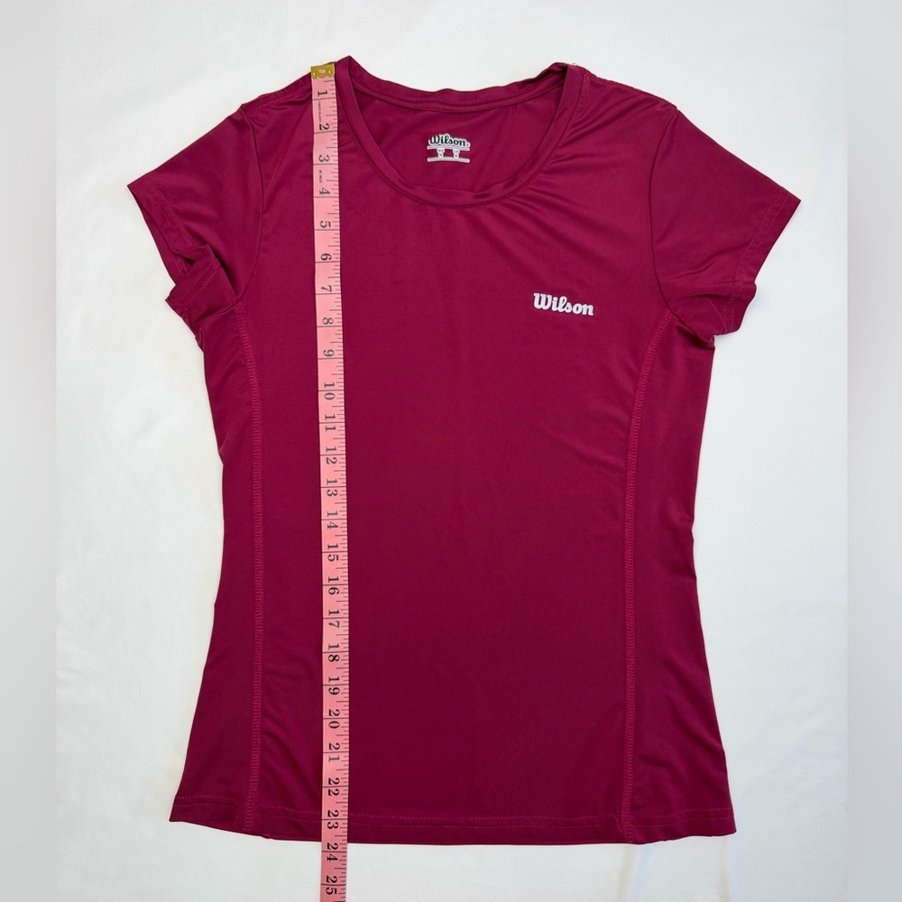 Wilson‎ Athletic Performance Tee Pink Short Sleeve Breathable Workout Top M - Picture 9 of 9